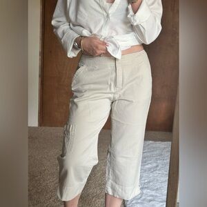 J. Jill Cream Corduroy Capris